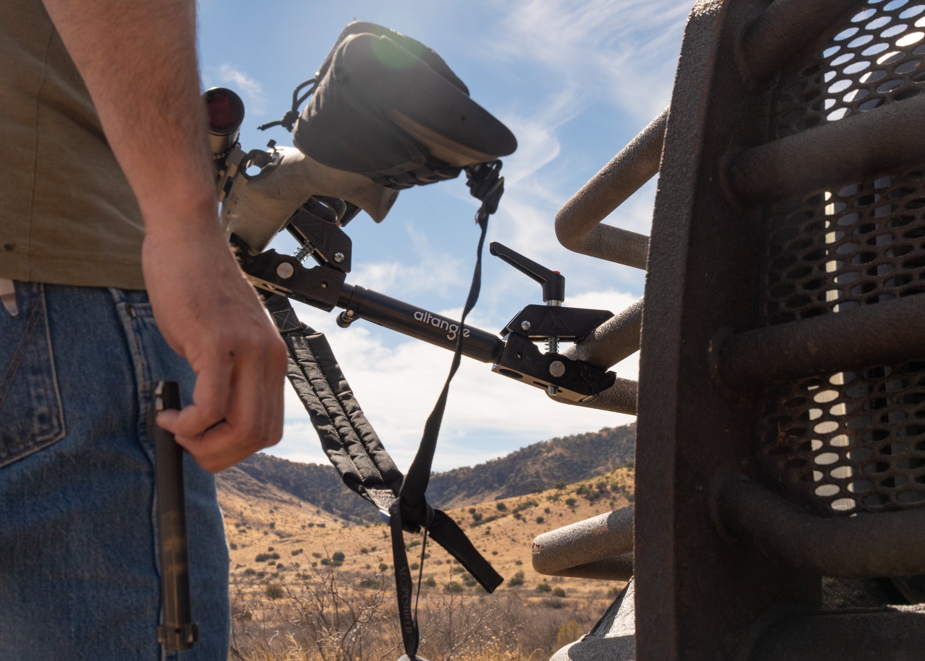 Connect Aim mounted on vehicle