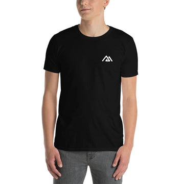 Unisex-T-Shirt mit Front-/Rückseiten-Logo
